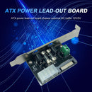 Desktop Computer PC ATX Power Lead-out Board with 1 to 4 Cable Chassis Accessory