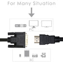 HDMI Cable DVI to HDMI-compatible Cable Digital Cable 24+1 Pin Adapter Cables