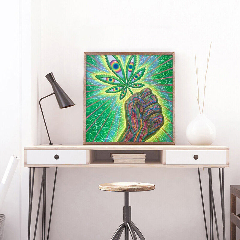 5D DIY Full Drill Diamond Painting Leaf Embroidery Mosaic Kits Home Wall Art