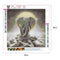 5D DIY Full Drill Diamond Painting Elephant Cross Stitch Craft Kit (wll817)