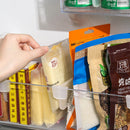 4pcs Kitchen Refrigerator Organizer Drinks Milk Food Storage Partition Boards