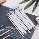 Signature School Medium Nib Core White Color Shell Gel Pen Refills Black Ink