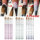 Nail Extension Nail Art Brush Carving Brushes Crystal Handle Nail Painting Pen