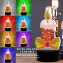 DIY Special Shape Drill Diamond Painting LED Christmas Lamp for Kids Gift Candle