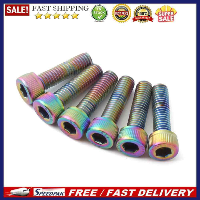 MUQZI 6pcs Bicycle Handlebar Stem Screw M5x18mm Road Bike Fixed Gear Riser