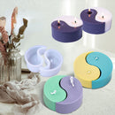 Decor Tai Chi Soap Wax Aromatherapy Yin Yang Candle Mold Silicone Candle Mould
