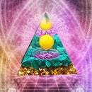 Orgonite Pyramid Healing Chakra Reiki Meditation Orgone Energy Generator Cr