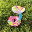 Baby Swimming Ring Cartoon Inflatable Infant Toddler Float Circle with Shelte