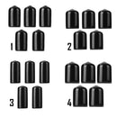 5pcs Plastic Pool Cue Tip Protector Club Pub Snooker Accessories (13mm)