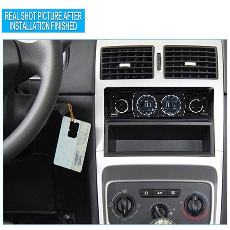 VODOOL 12V Stereo Bluetooth FM Aux Input Receiver Car Audio Player with Charging