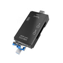 6 in 1 OTG USB 3.0 Type-C Card Reader for Secure Digital/TF Cards (White)