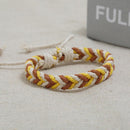 Colorful Retro Woven Braided Bracelet Ethnic Weave Rope Bangles for Women Men