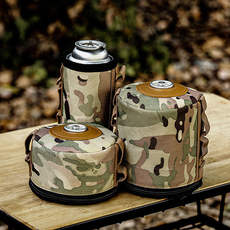 Outdoor Gas Tank Case Anti-Fall Gasoline Canister Protective Cover Camo (L)