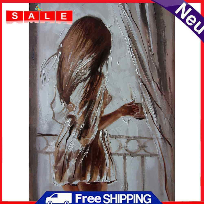 5D Rhinestone Pictures DIY Lovely Couple Full Round Drill Diamond Painting Kit