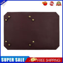 Vegetable Tanned Leather Outdoor Camping Pad for SOTO 310 Stove (Wine Red)