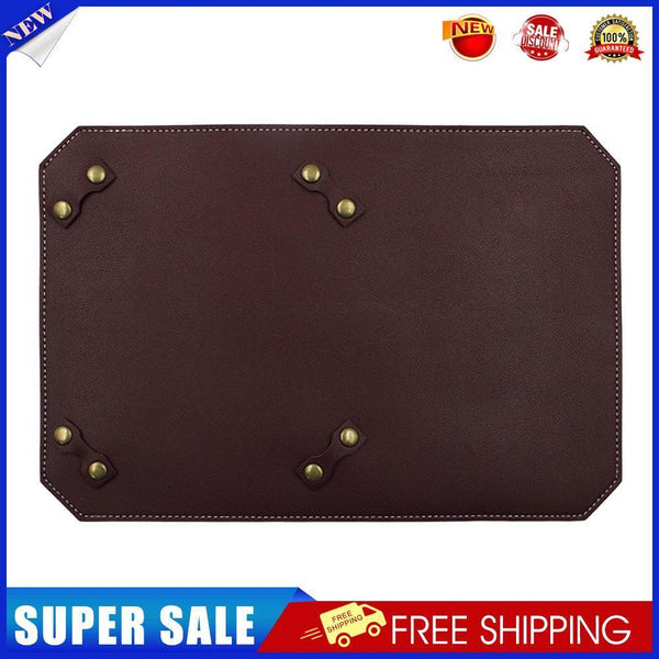 Vegetable Tanned Leather Outdoor Camping Pad for SOTO 310 Stove (Wine Red)