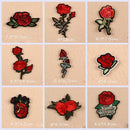 Fashion Jeans T-shirt Motif Sew/Iron on Applique Patch Embroidered Flowers