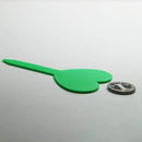 100pcs Plant Markers Garden Vegetable Heart Shape Tag Yard Label (Green)