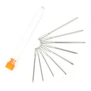 JUNERAIN Metal Aluminum Crochet Needles Yarn Wool Sewing Knitting Needles Set 28st