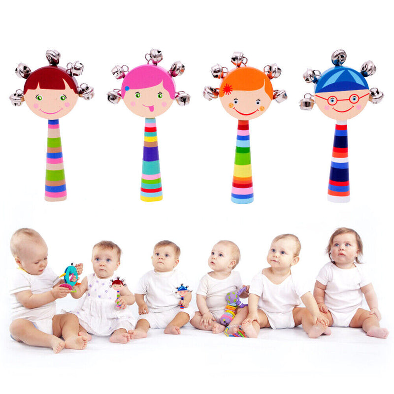 Baby Kids Infant Handbells Cartoon Early Education Developmental Toys