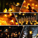 Solar LED Bee Curtain Lights Fairy Lamp for Home Room Party Festival Decoration
