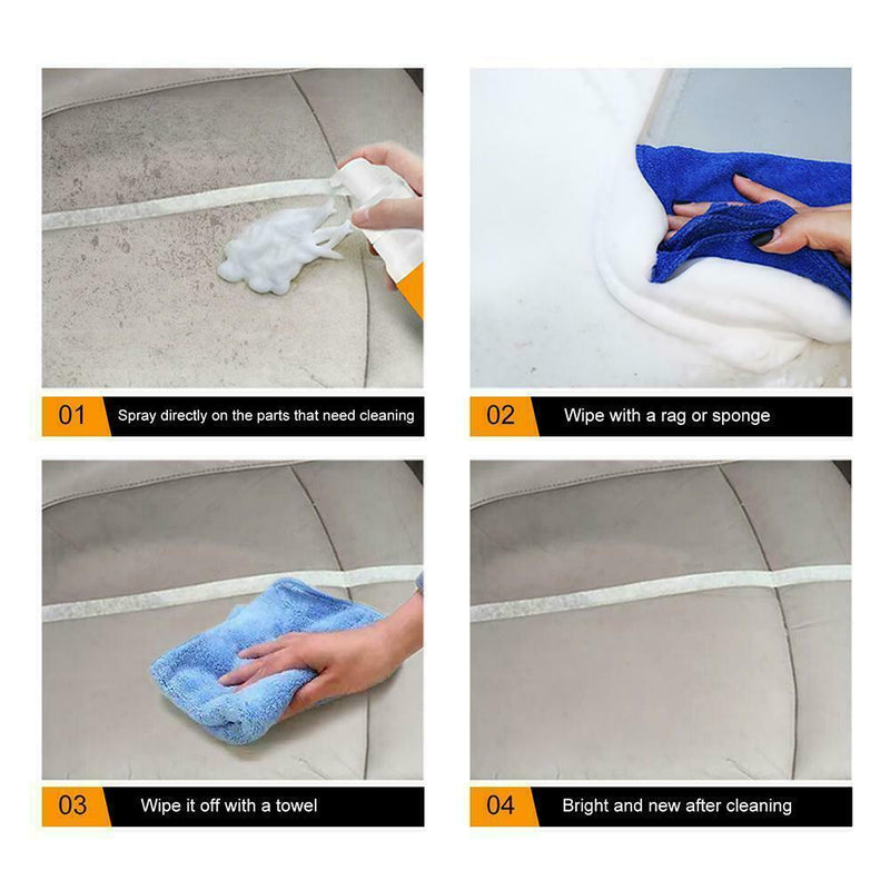 30ML Multi-purpose Foam Cleaner Cleaning Agent Automoive Car Interior Foam Z6E9