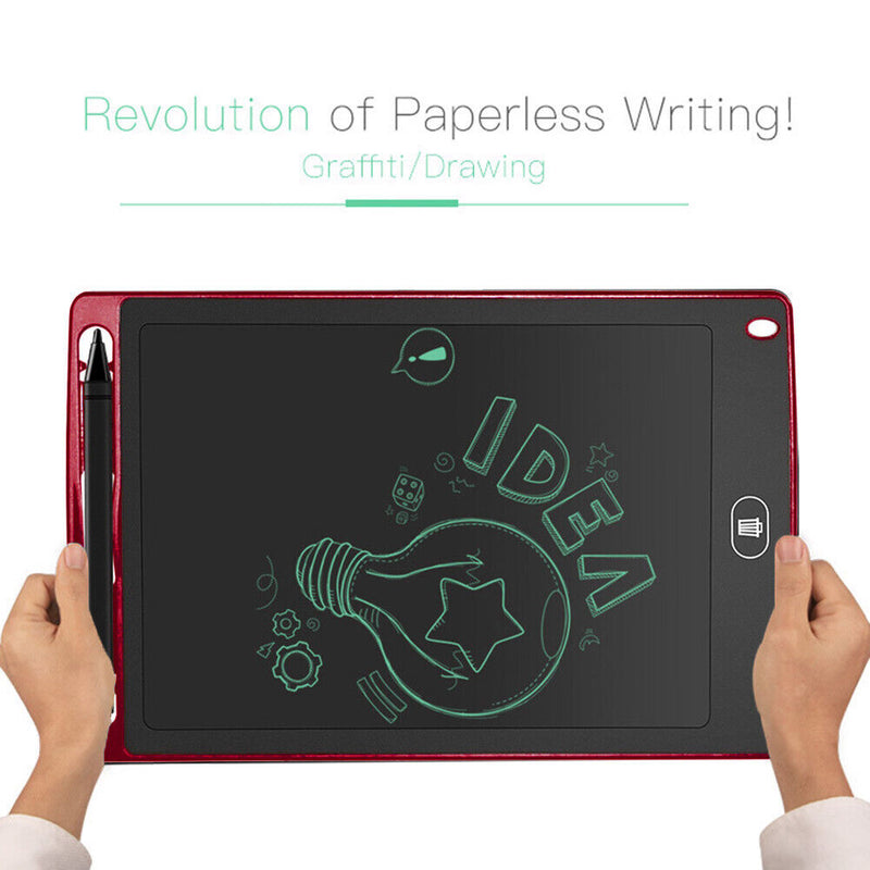 8.5in LCD Digital Writing Tablet Portable Drawing Board (Monochrome Red)