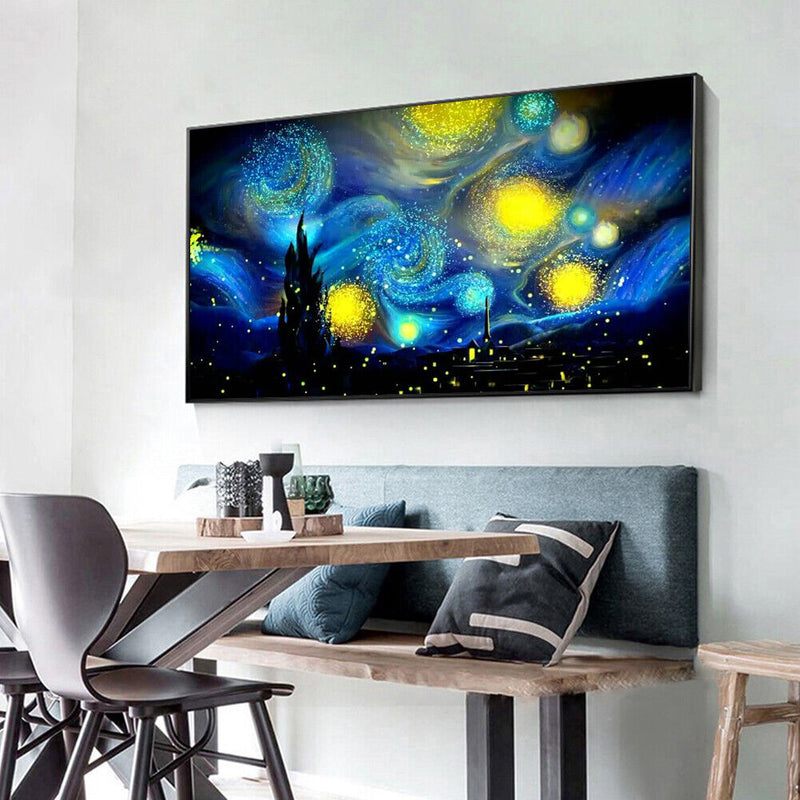 80x45cm 5D DIY Diamond Painting Abstract Night Sky Full Round Drill Mosaic Kit