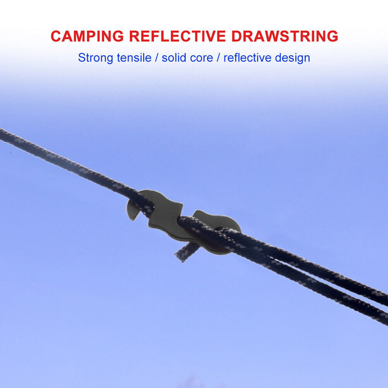 4pcs Camping Tent Rope Hooks Outdoor Hanger Wind Rope Buckle Tent Accessories