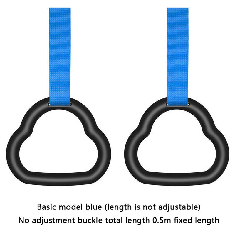 Gymnastic Rings for Kids Indoor Gym Pull-up Strength Training (Rings+Strap)