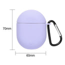 Silicone Protective Case Cover with Keychain for Redmi AirDots 3 Pro Access