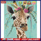 Flower Giraffe Oil Paint By Numbers DIY Handpainted on Canvas Home Decorati
