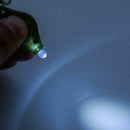 Small Compact Keyring LED LIGHT TORCH White Keychain Portable Flashlight D9D8
