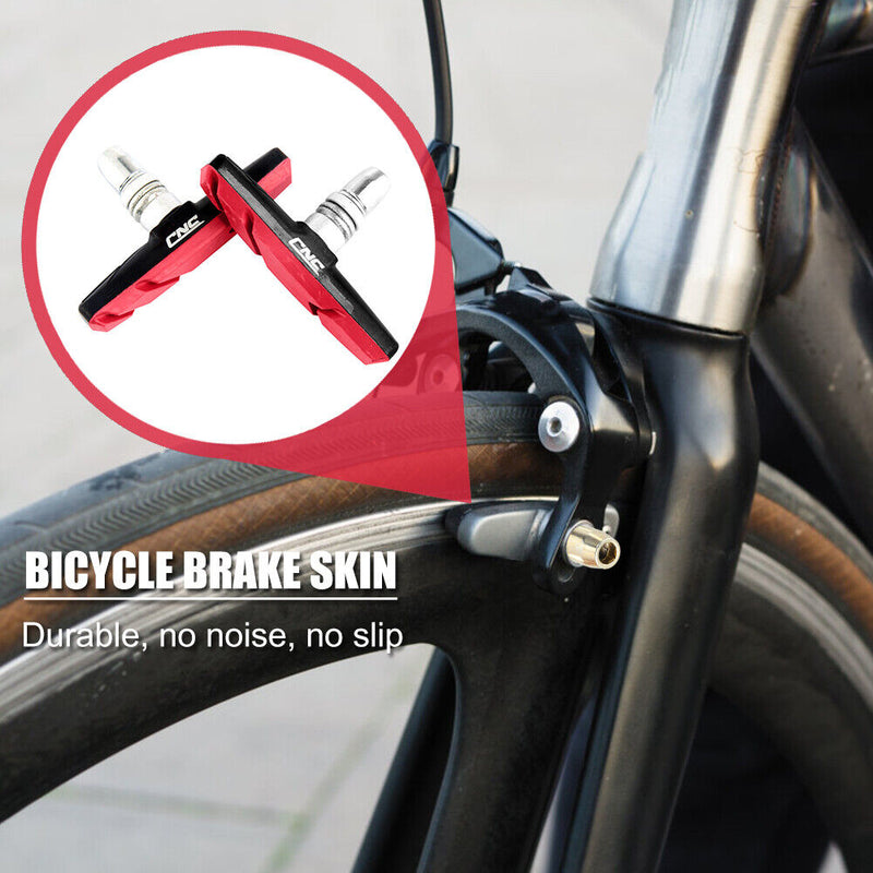 Durable MTB Road Bike Rubber Brake Holder Blocks Pad Cycling Parts Accessories