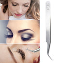 Stainless Steel Tweezers - Precision Curved Pointed Tip Isolating for Solderi