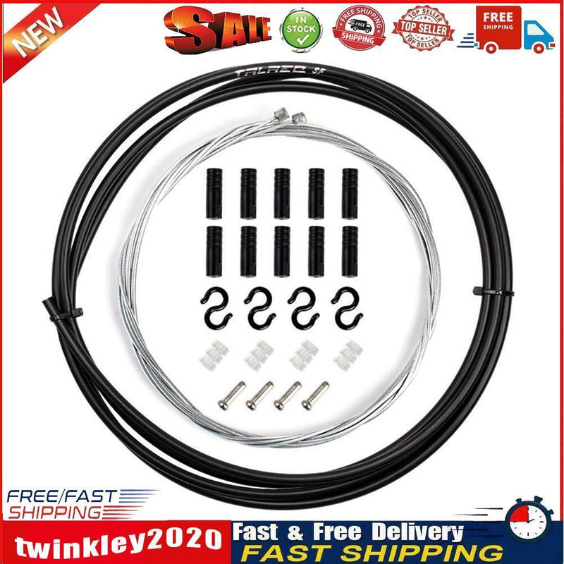 2m MTB Bike Brake Cable Wire Bicycle Shift Wire Brake Line Pipe (Black) Newly