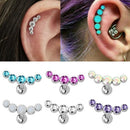 Steel Bar Women Cartilage Helix Tragus Body Jewelry Stud Earrings Ear Piercing