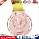 Torch Medal Souvenir Zinc Alloy Sport Competition Prize with Strap (Copper)