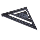 7inch Metric Triangle Measuring Ruler Square Angle Protractor Trammel Tools