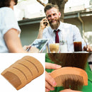 Hairdressing Peach Wood Mustaches Brush Fine Coarse Teeth Beard Hair Comb