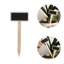 20pcs Wooden Herb Plant Pot Blackboard Garden Kitchen Flower Labels Props T6S1