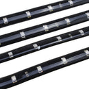 Blue 4pcs 30CM/15 LED Car Motors Truck Flexible Strip Light Waterproof 12V