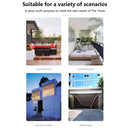 6LED Solar Wall Lamp Outdoor Waterproof Up Down Garden Yard Light (Warm) Newly