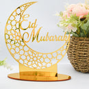 EID Mubarak Supplies Acrylic Islamic Muslim Ramadan Desktop Decorations Ornament