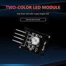 HW-479 3.3V 5V 5mm KY-011 PCB Dual Color RGB LED Sensor Modules Black