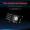 HW-479 3.3V 5V 5mm KY-011 PCB Dual Color RGB LED Sensor Modules Black