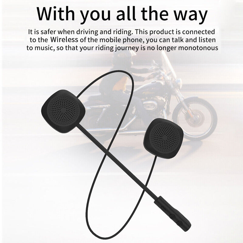 Motorcycle Helmet Headsets Bluetooth - Compatible Wireless Stereo HiFi Headphones