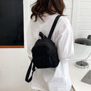 Women Mini Backpack Corduroy Student Girls Small Bookbags Retro Travel Rucksacks