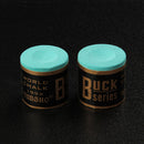 2pcs Billiard Chalks Pool Cue Stick No-slip Snooker Accessory (Light Green)
