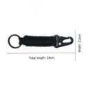 #A Camping Carabiner Hand-woven Keychain Rope Olecranon Buckle Camping Survival